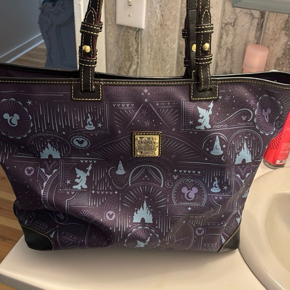 Disney Purple and Black Tote Bag